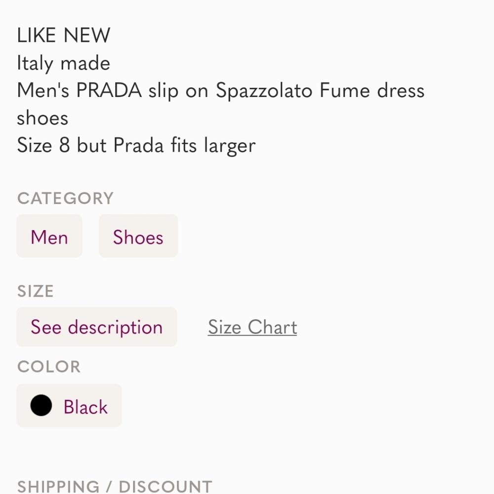 PRADA Spazzolato Fume dress shoes men's - Picture 7 of 7